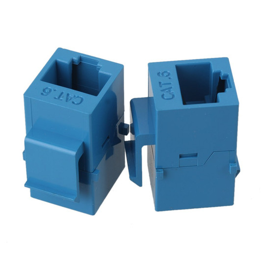 Keystone Jack Type CAT6 Blue Coupler female to female