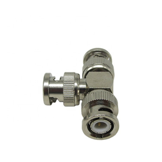 BNC Male to 2 BNC Male T Shape twist BNC connector