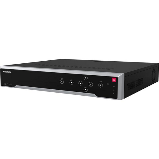 HIKVISION DS-7732NI-I4/24P 32CH 24 POE 4K 12MP NVR with Alarm and Audio I/O.