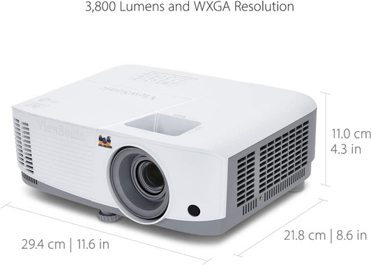 ViewSonic PA503W 3800 Lumens WXGA High Brightness Projector with HDMI Vertical Keystone - White