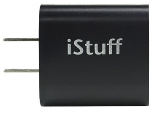 NA iStuff 18 Watts USB & USB-C Dual port fast charging Wall Charger - Black