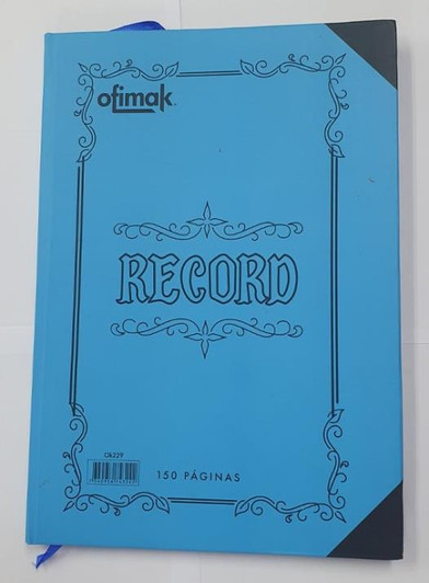 Ofimak Ledger Record Book Blue Color 150 Pages