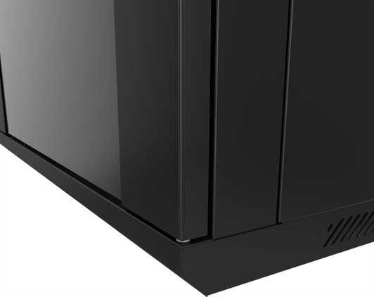 Nexxt 12U 600mm NPC-F12U66B - Wall Cabinet with Tempered Glass Door, Semi-assembled