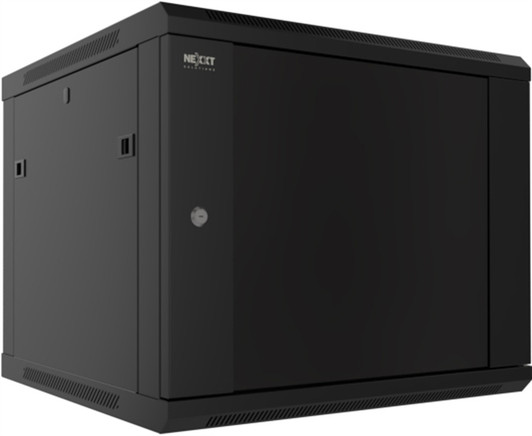 Nexxt 12U 600mm NPC-F12U66B - Wall Cabinet with Tempered Glass Door, Semi-assembled