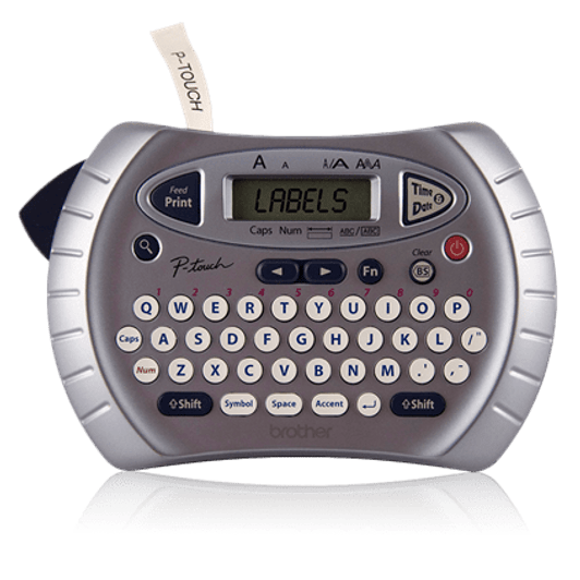 Brother PT70BM P-touch Personal Color Handheld Label Maker, Personal Handheld Labeler, Two-Line Printing.