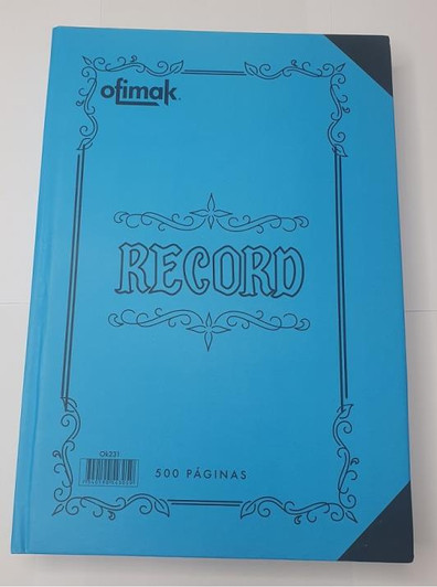 Ofimak Ledger Record Book Blue Color 500 Pages