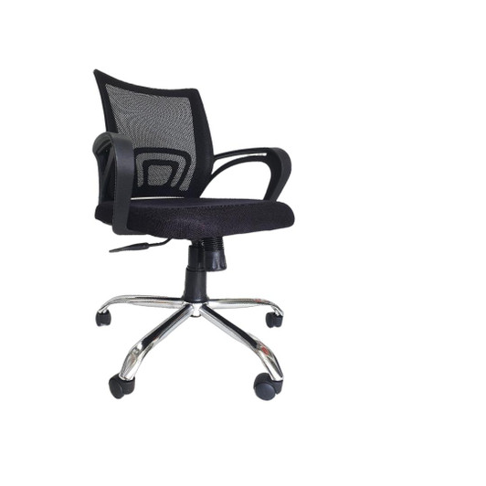 Black Mesh Office, Computer Swivel and Armrest Desk Chair