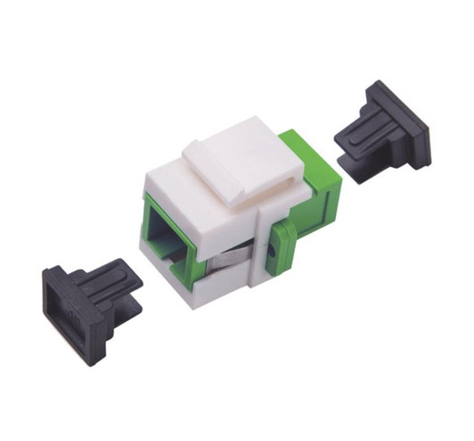 Keystone fiber optic coupler SC / APC Simplex to SC / APC Single mode