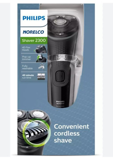 Philips 2300 Rechargeable Shaver with PopUp Trimmer