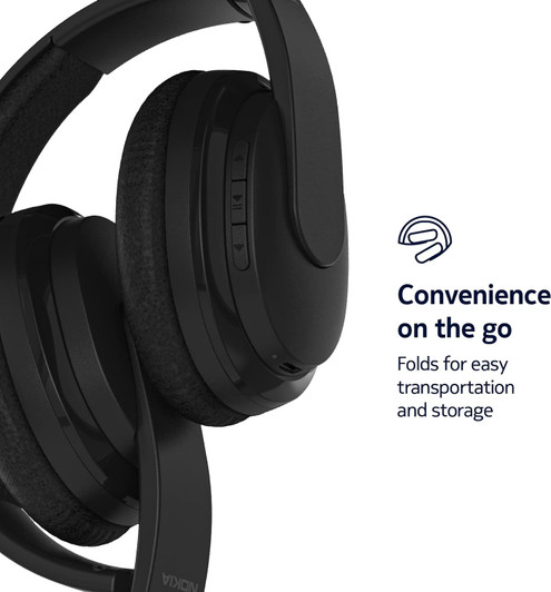 Nokia Wireless Over Ear Headphones BLACK