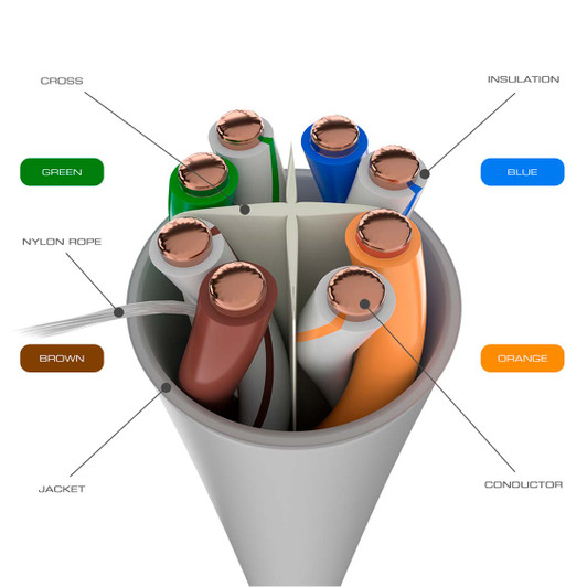 Nexxt Pro Blue 1000FT Cat6 UTP Cable 24AWG