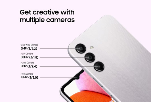 Samsung A14 Silver 128GB + 4GB Dual Sim Phone