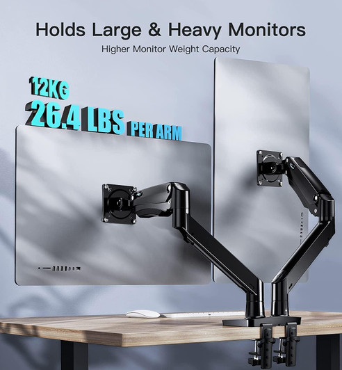 HUANUO Dual Monitor Mount Desk Stand for 13-35 Screens