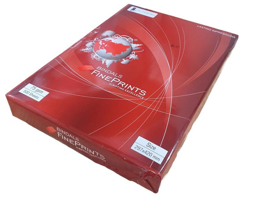 Bindals FinePrints 75 GSM A3 White copy Paper 500 Sheets