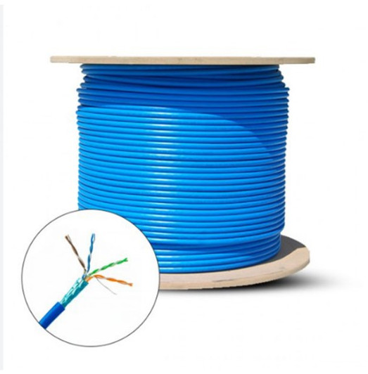 CTG 1000FT Cat5E Indoor UTP Blue Ethernet Cable