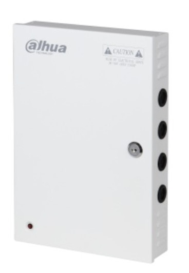 DAHUA 19 Channel security camera power supply distribution box (373MM*276MM*111MM) with individual LED output indicator and metal case by lock key