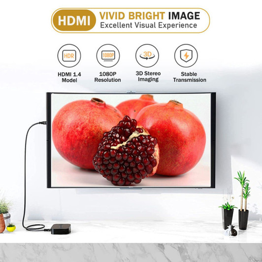 CTG 6Ft (2M, 6.56Ft) HDMI Male to Male Cable - Black