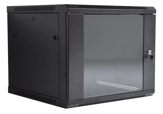 CTG 4U Wall Mount Network Cabinet with 2 Fans 600*600mm With Glass Door.