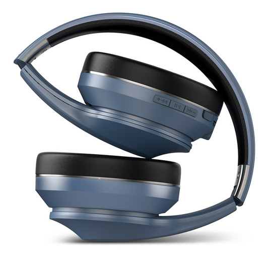 KlipX Funk Blue Wireless BT Headphones with AUX 18Hrs playback