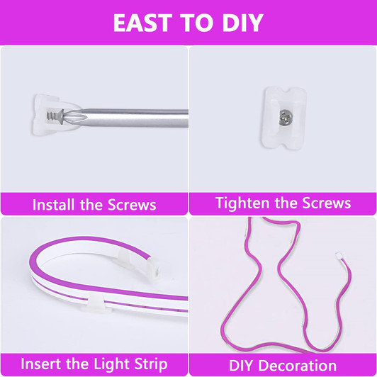 Purple Neon Outdoor LED Strip light 5 Meters 12 volt