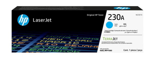 HP 230A Cyan Toner Cartridge Approx. yield 2000 Pages