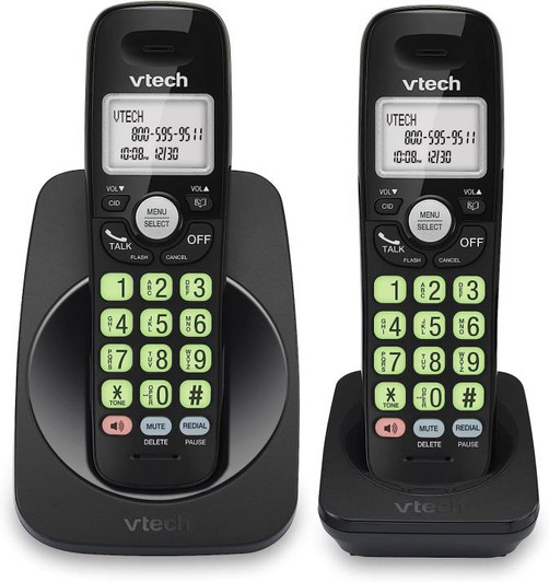 VTech 2 handset cordless phone 1000ft range Dect 6.0 VTech 2 handset cordless phone 1000ft range Dect 6.0