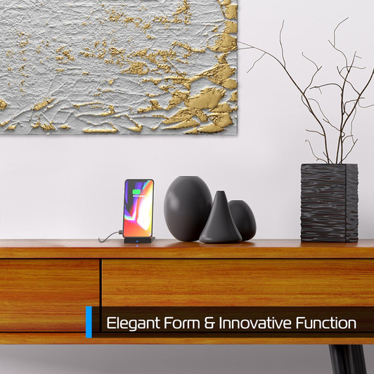 Tzumi Angle Folding 10 Watts Wireless Desk Charger