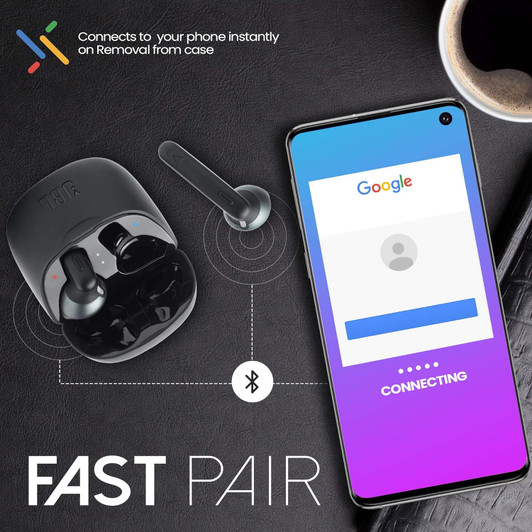 JBL Tune 225TWS True Wireless Earbud Headphones, 25H Battery - Black