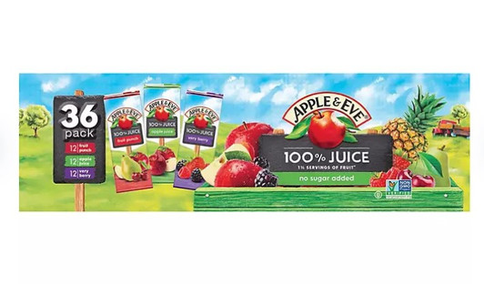 Apple & Eve 100% Juice Variety Pack (6.75 fl. oz., 36 pk.)