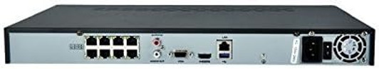 Hikvision 8CH NVR POE 7600 Series with HDMI, VGA, USB Port, Supports Hard Drive Upto 8TB and Camera upto 12MP Resolution