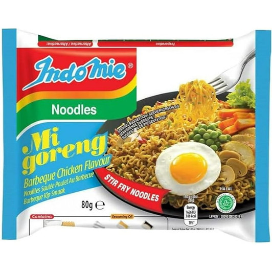 Indomie Barbeque Chicken Flavour Instant Noodles, 5 Pack