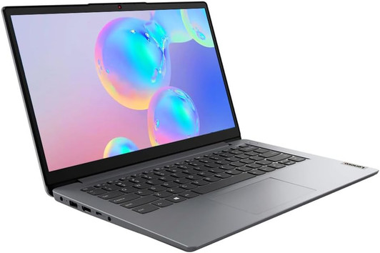 Lenovo IdeaPad 14" Laptop with Intel N4020 1.1GHz, 4GB RAM, 128GB SSD Storage and Win 11 Home S Mode-Cloud Grey.
