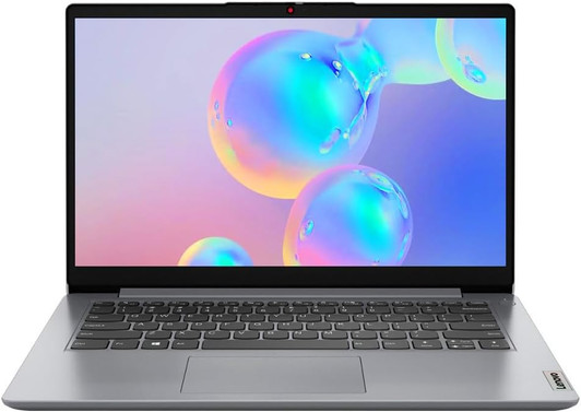 Lenovo IdeaPad 14" Laptop with Intel N4020 1.1GHz, 4GB RAM, 128GB SSD Storage and Win 11 Home S Mode-Cloud Grey.