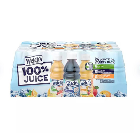 Welch's 100% Juice Variety Pack 10 oz., 24 pk.