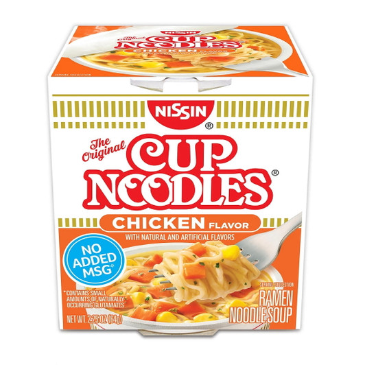 Nissin Cup Noodles, Chicken Flavor 2.25 oz., 24 ct.