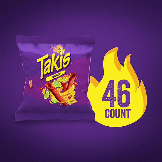Takis Fuego Rolled Tortilla Chips, 1 oz., 46 pk.