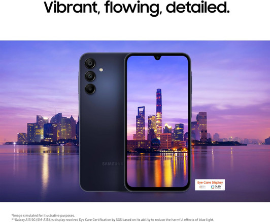 Samsung Galaxy A15 5G 4GB RAM,128GB Storage, Dual Sim-Blue Black.