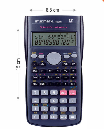 Studmark Scientific Calculator, 240 Functions, Dual power.