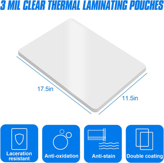Studmark Laminating Pouches Size 11"X17" 150 Microns Pack of 100