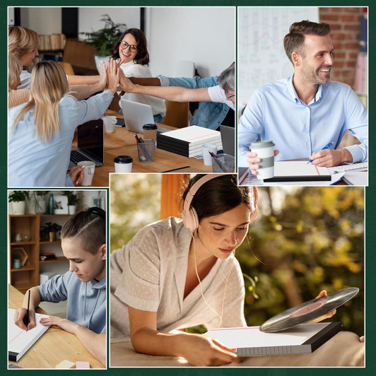 Studmark Writing Pads 8.5"X11.75" (216X298mm) Pack of 12 -White.