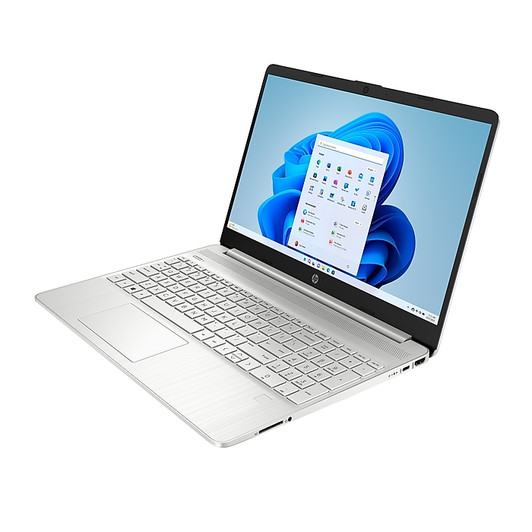 Hp 15.6" i3 8GB DDR4 256GB SSD Finger Print Reader Intel UHD Graphics 12th Gen Win 11 Home-Silver