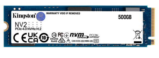 Kingston NV2 500GB M.2 2280 NVMe PCIe 4.0 Internal SSD