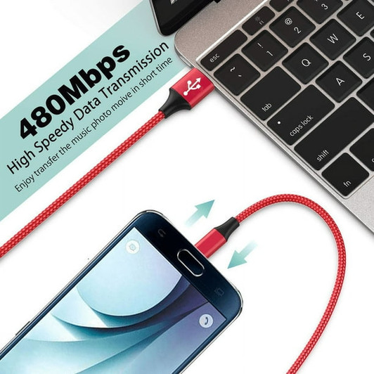 OLESIT USB-A TO Micro Data Cable Braided -10ft