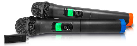 Technical Pro UHF Microphone with USB Receiver- Pack of 2