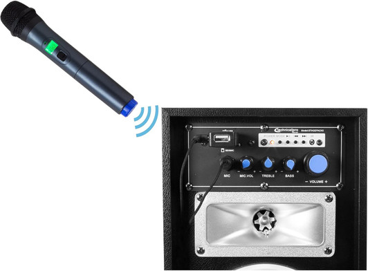 Technical Pro UHF Microphone with USB Receiver- Pack of 2