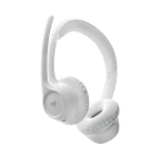 Logitech White Zone 300 Wireless Bluetooth Headset with Noise-Canceling Mic