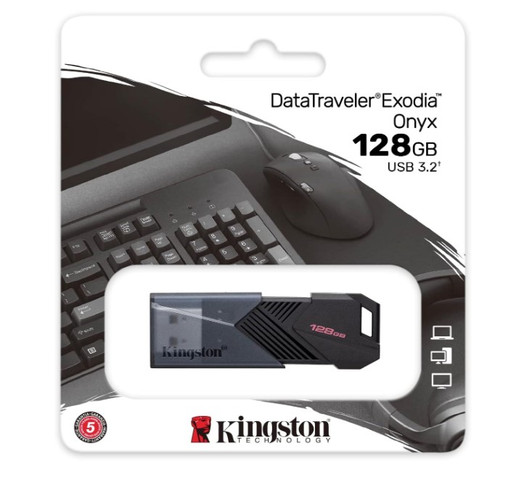Kingston Exodia Onyx 128GB USB 3.2 Gen 1 Flash Drive Kingston Exodia Onyx 128GB USB 3.2 Gen 1 Flash Drive
