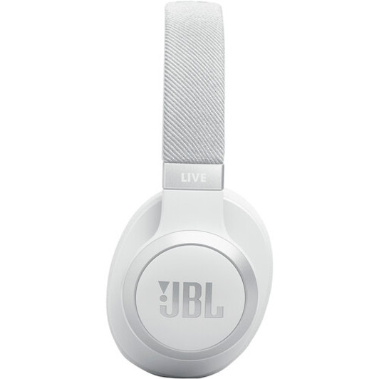 JBL LIVE 770NC - Adaptive Noise Cancelling with Smart Ambient Wireless Over-Ear Headphones, Bluetooth 5.3, Up to 65H Battery Life with Speed Charge-White