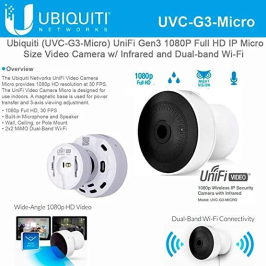 Ubiquiti 1080P WiFi Network Bullet Camera With Night Vision