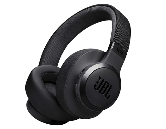 JBL LIVE 770NC - Adaptive Noise Cancelling with Smart Ambient Wireless Over-Ear Headphones, Bluetooth 5.3, Up to 65H Battery Life with Speed Charge-Black